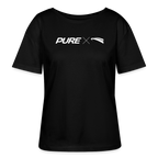 Pure x Pain Damen T-Shirt Dunkel mit Logo-Frontprint