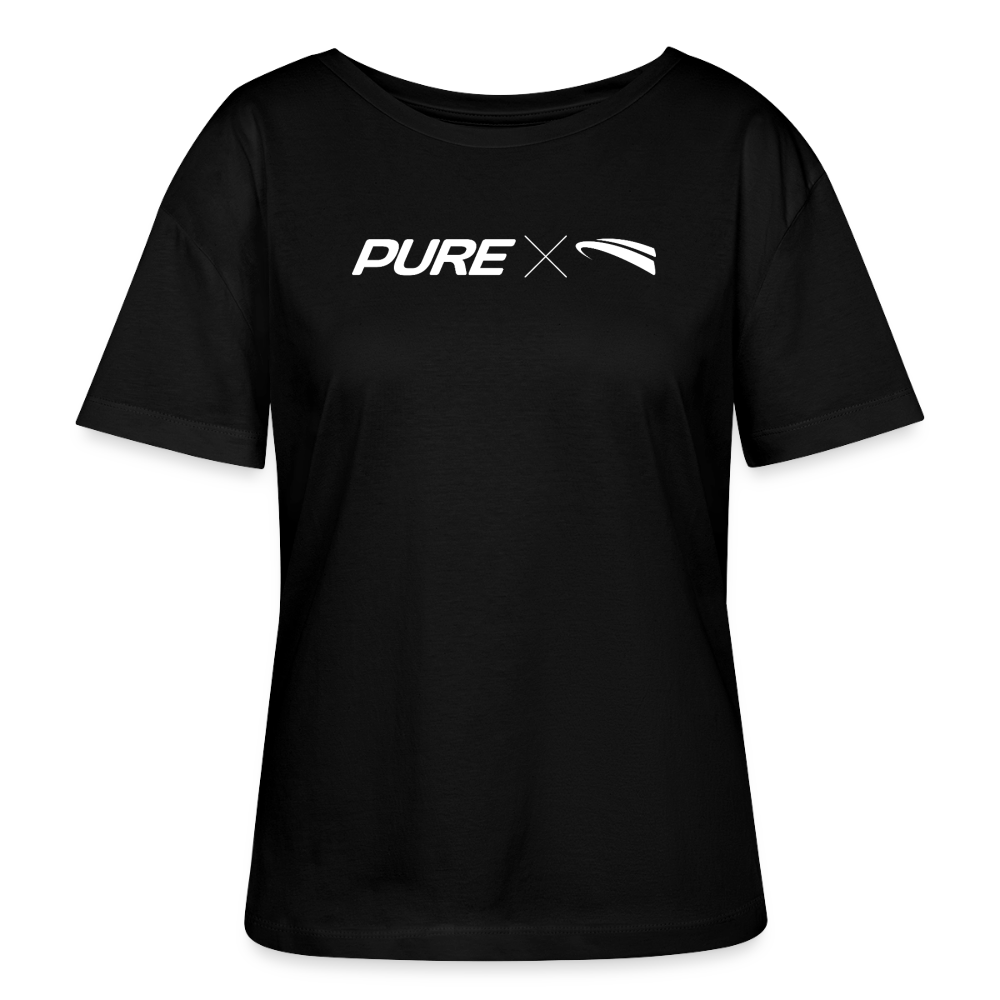 Pure x Pain Damen T-Shirt Dunkel mit Logo-Frontprint