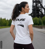 Pure x Pain Women's T-Shirt Light with Signature Backprint