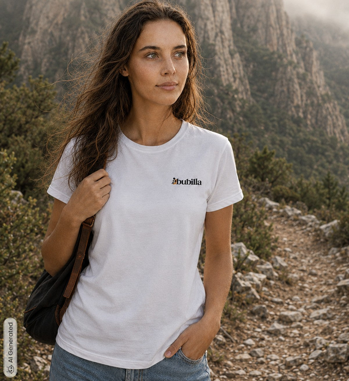 Abubilla Damen Bio-T-Shirt – Hoopoe Soft Landing Backprint