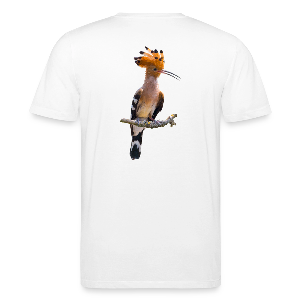 Abubilla Unisex Organic T-Shirt – Perched Hoopoe Backprint