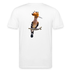 Abubilla Unisex Organic T-Shirt – Perched Hoopoe Backprint