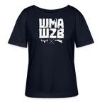 WMAWZB Women's Dark T-Shirt with Logo Front Print