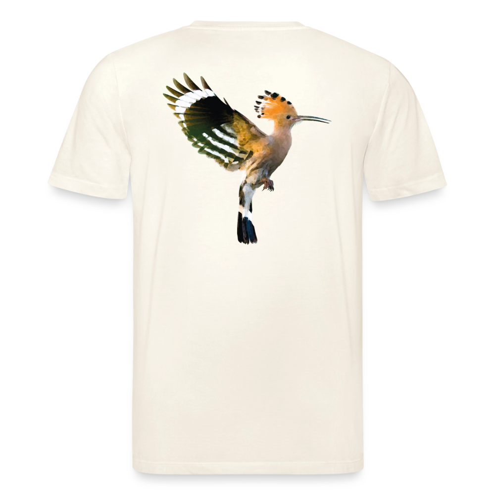 Abubilla Unisex Organic T-Shirt – Hoopoe Soft Landing Backprint