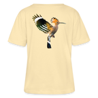 Abubilla Damen Bio-T-Shirt – Hoopoe Soft Landing Backprint