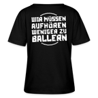 WMAWZB Women's Dark T-Shirt with Statement Back Print
