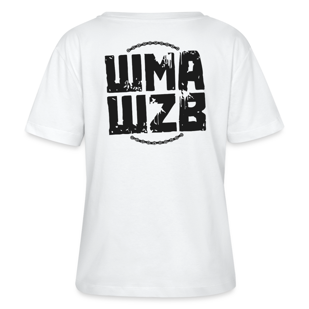 WMAWZB Women's Light T-Shirt with Logo Back Print