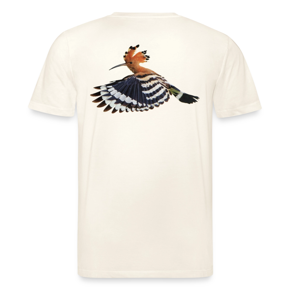 Abubilla Unisex Organic T-Shirt – Hoopoe Free Flight Backprint