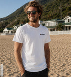 Abubilla Unisex Organic T-Shirt – Hoopoe Free Flight Backprint