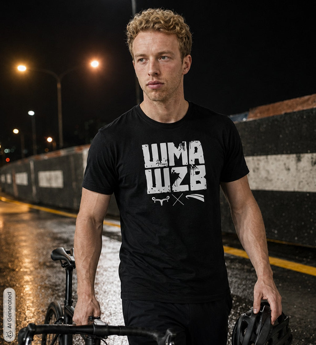 WMAWZB Unisex T-Shirt Dark with Logo Front Print