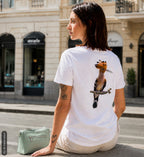 Abubilla Women's Organic T-Shirt - Perched Hoopoe Backprint