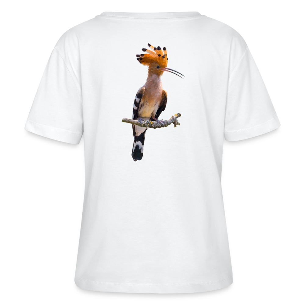 Abubilla Women's Organic T-Shirt - Perched Hoopoe Backprint
