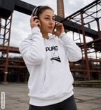 Pure x Pain Unisex Hoodie Light with Signature Front Print