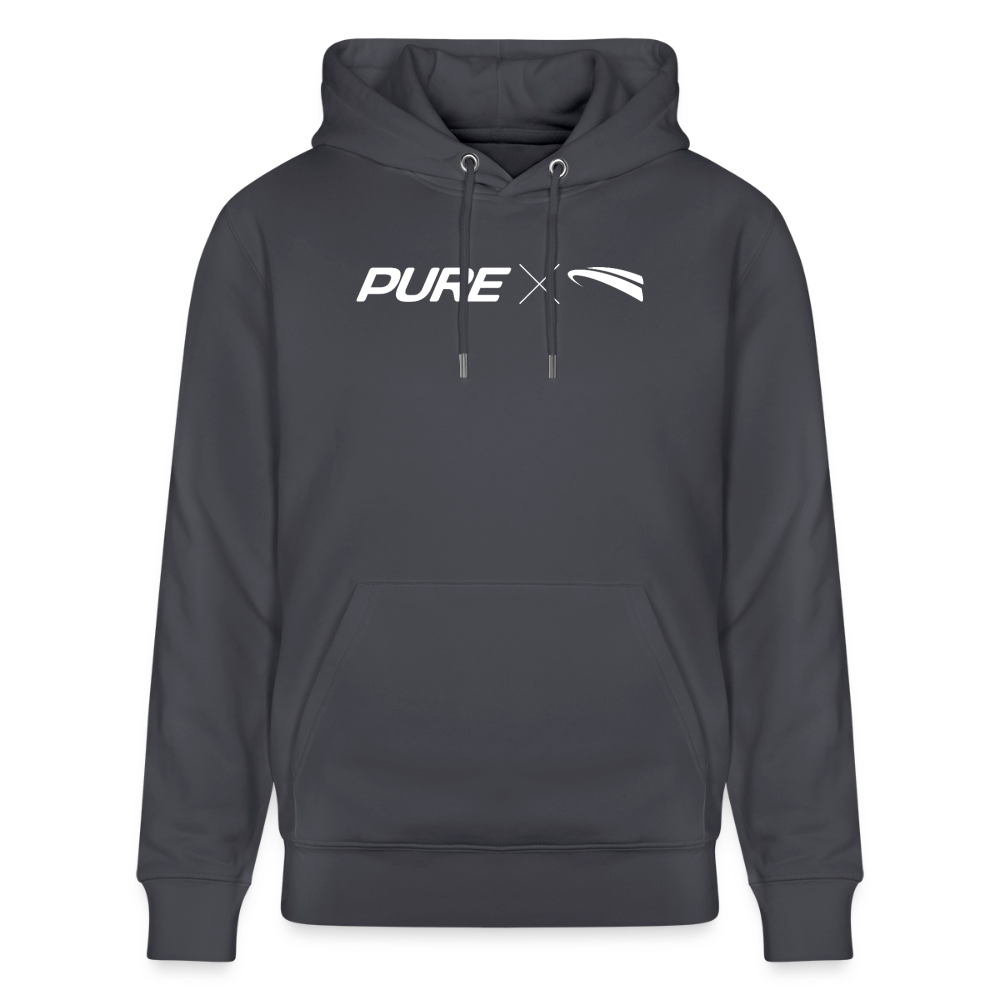 Pure x Pain Unisex Hoodie Dark with Logo Frontprint