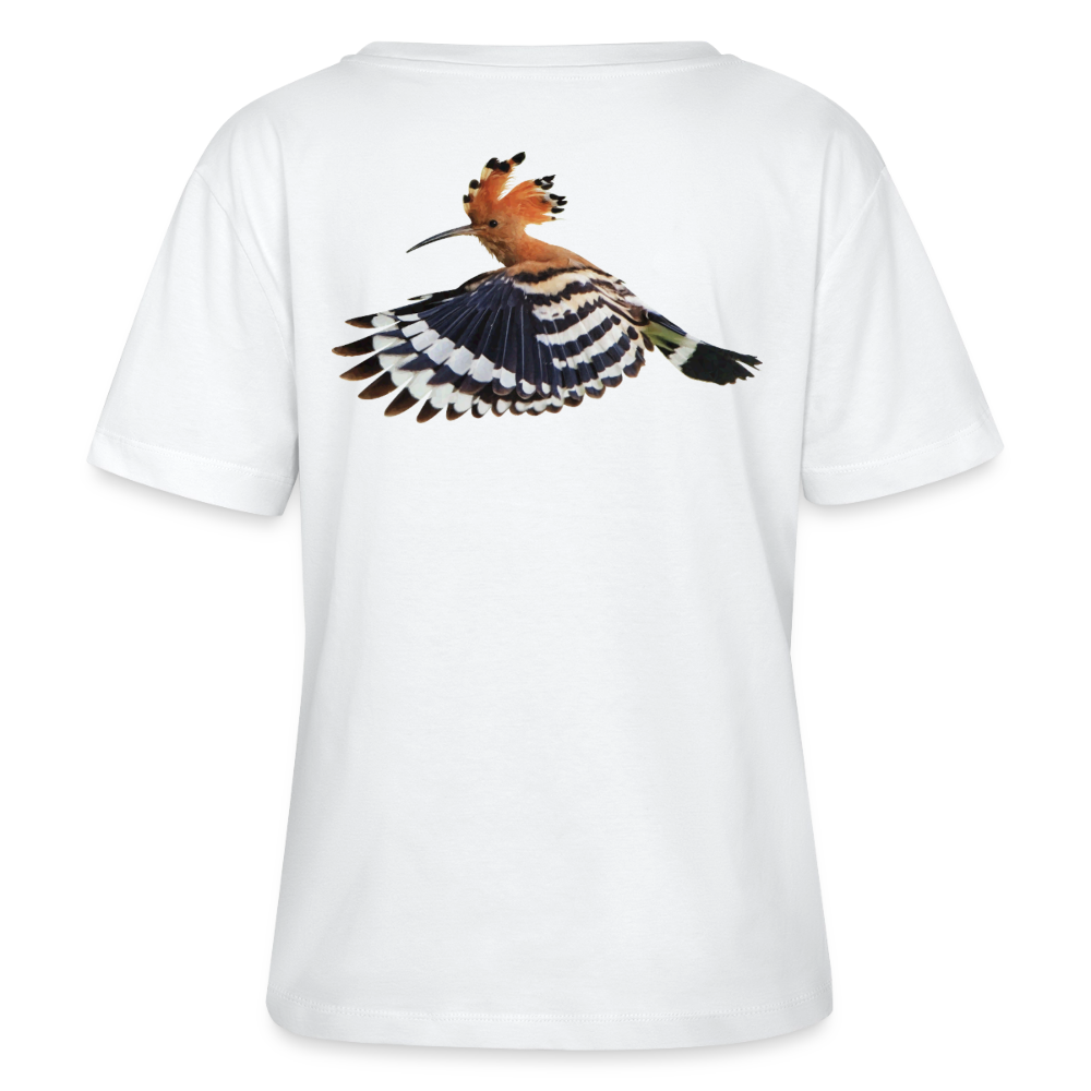 Abubilla Damen Bio-T-Shirt – Hoopoe Free Flight Backprint