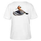 Abubilla Damen Bio-T-Shirt – Hoopoe Free Flight Backprint