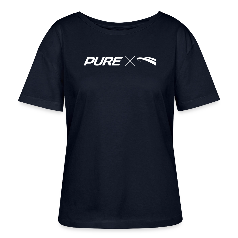 Pure x Pain Damen T-Shirt Dunkel mit Logo-Frontprint