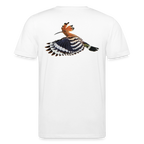 Abubilla Unisex Organic T-Shirt – Hoopoe Free Flight Backprint
