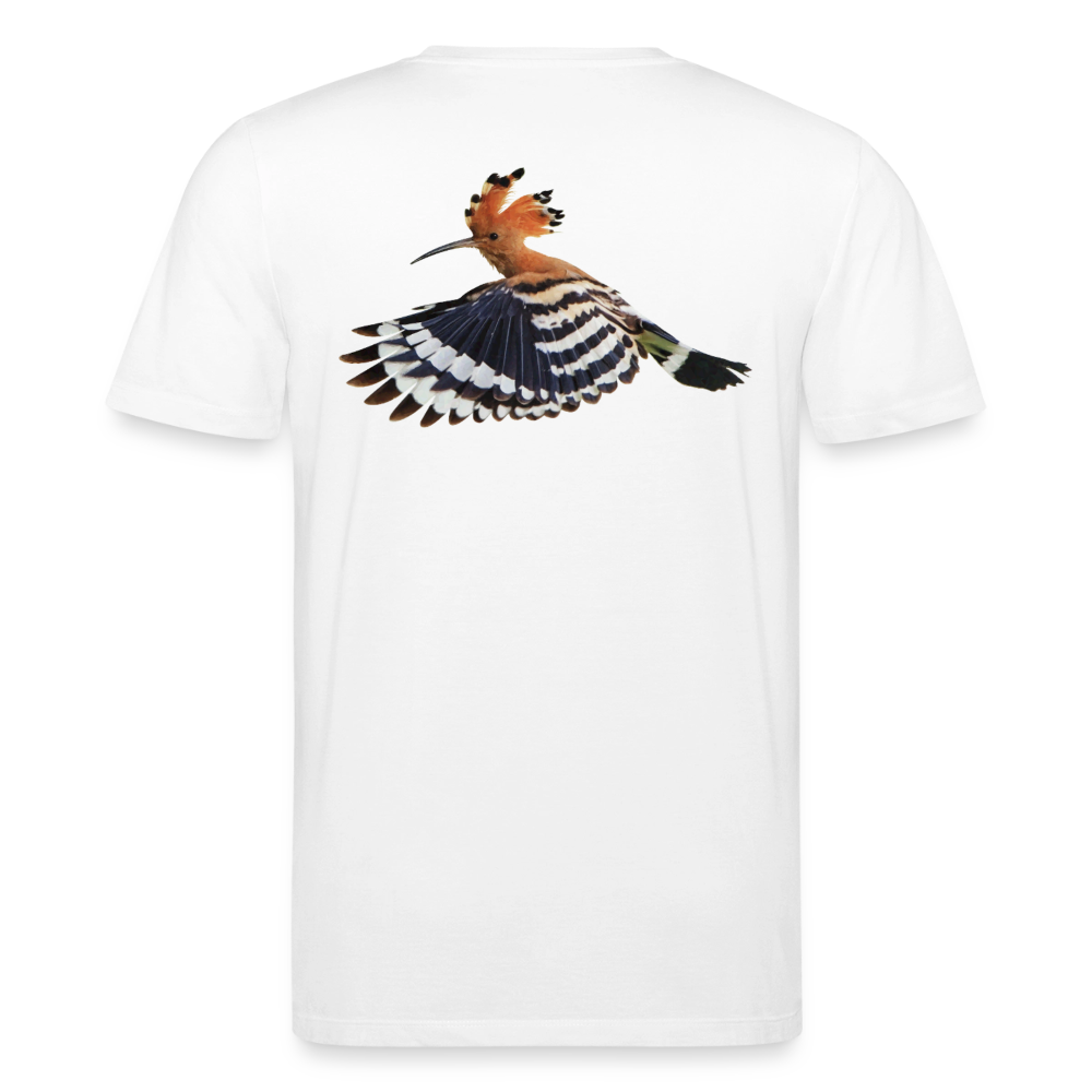 Abubilla Unisex Organic T-Shirt – Hoopoe Free Flight Backprint