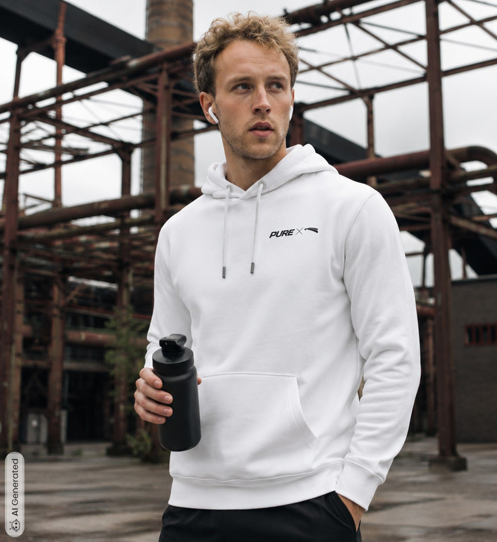 Pure x Pain Unisex Hoodie Light with Signature Back Print
