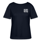 WMAWZB Women's Dark T-Shirt with Logo Backprint
