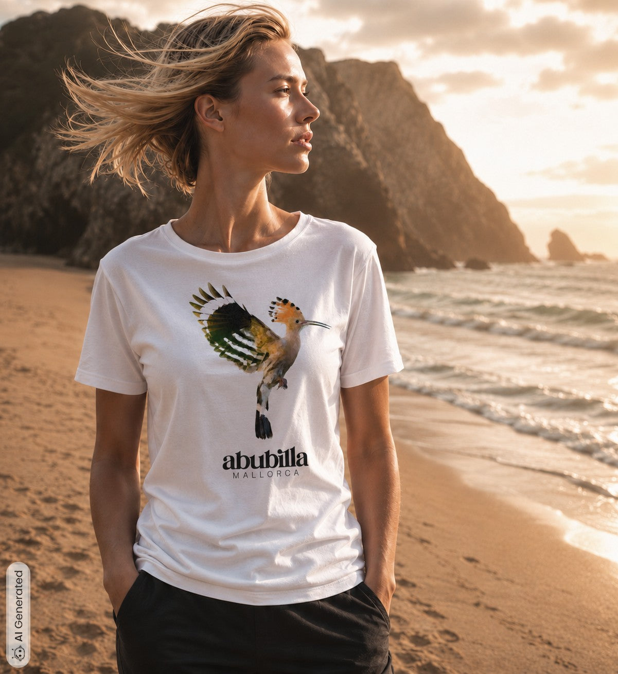 Abubilla Damen Bio-T-Shirt – Hoopoe Soft Landing