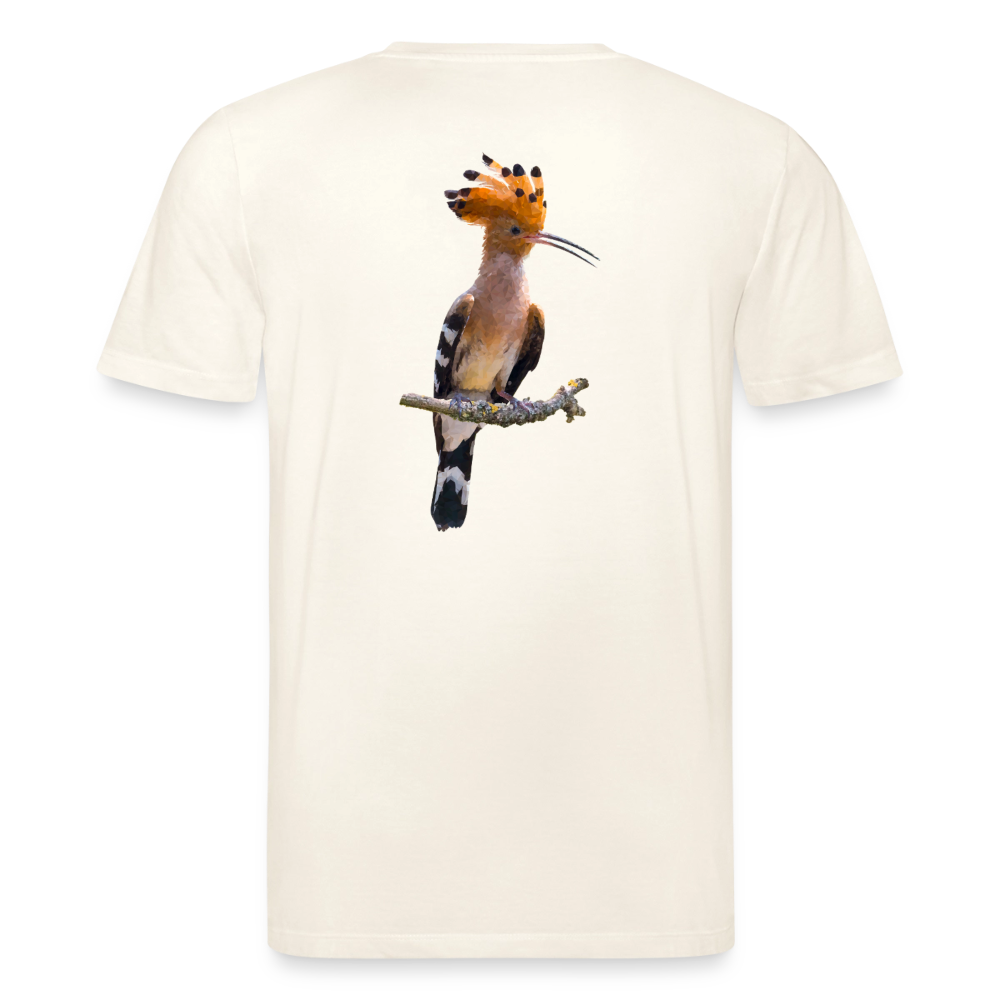 Abubilla Unisex Organic T-Shirt – Perched Hoopoe Backprint