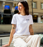 Abubilla Women's Organic T-Shirt - Perched Hoopoe Backprint
