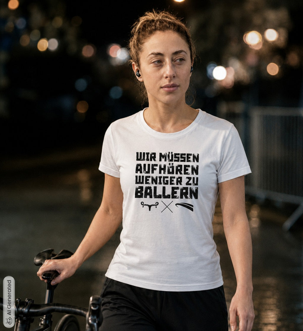 WMAWZB Women's Light T-Shirt with Statement Front Print