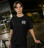 WMAWZB Women's Dark T-Shirt with Logo Backprint