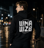 WMAWZB Unisex Hoodie Dunkel mit Logo Backprint