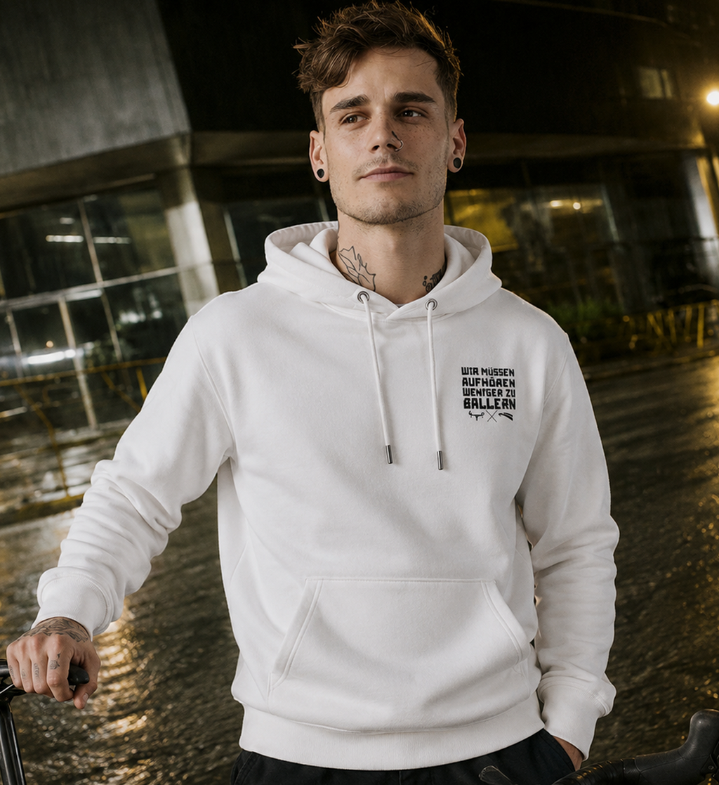 WMAWZB Unisex Hoodie Hell mit Logo Backprint