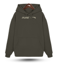 Pure X Pain  - Organic Oversized Hoodie Khaki