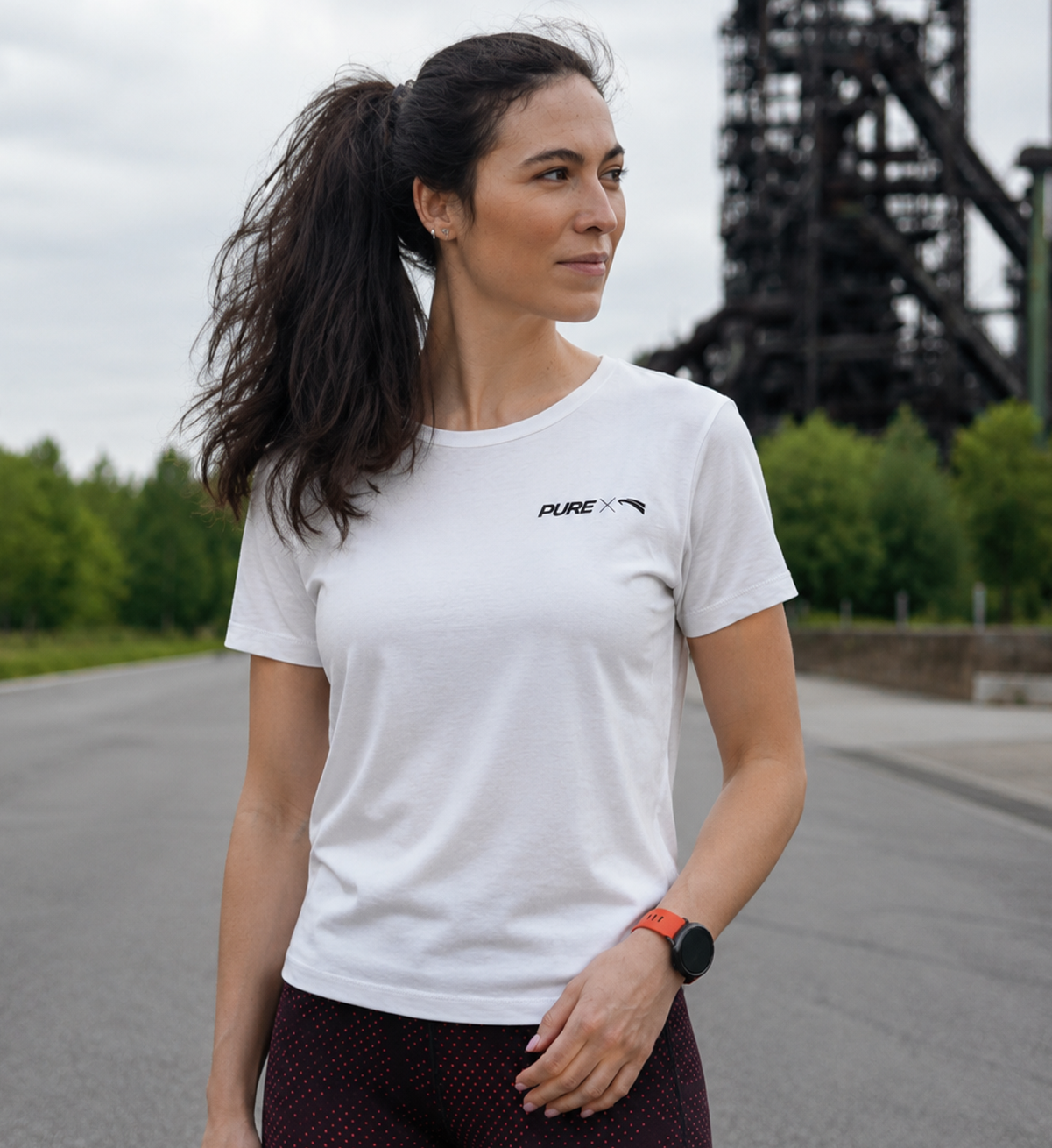 Pure X Pain Damen T-Shirt Hell mit Signature-Backprint