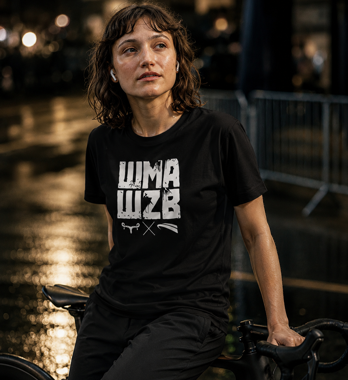 WMAWZB Logo Damen T-Shirt Dunkel