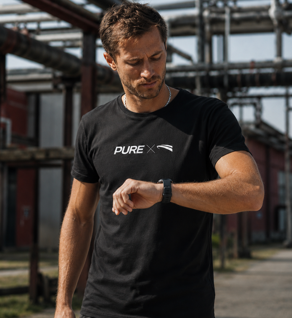 Pure X Pain Logo Unisex T-Shirt Dunkel
