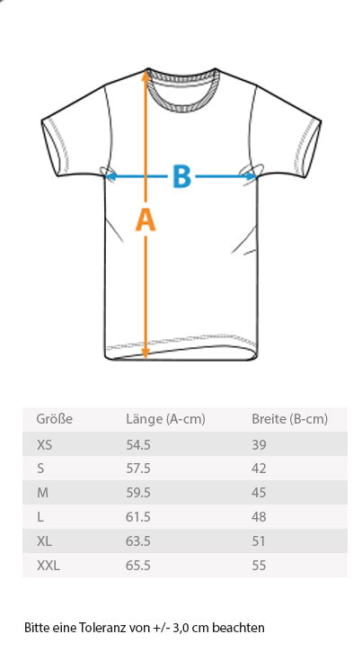 Größe und Passform  Damenshirt