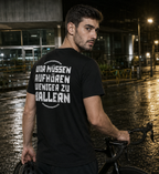 WMAWZB Unisex T-Shirt Dunkel mit Statement Backprint
